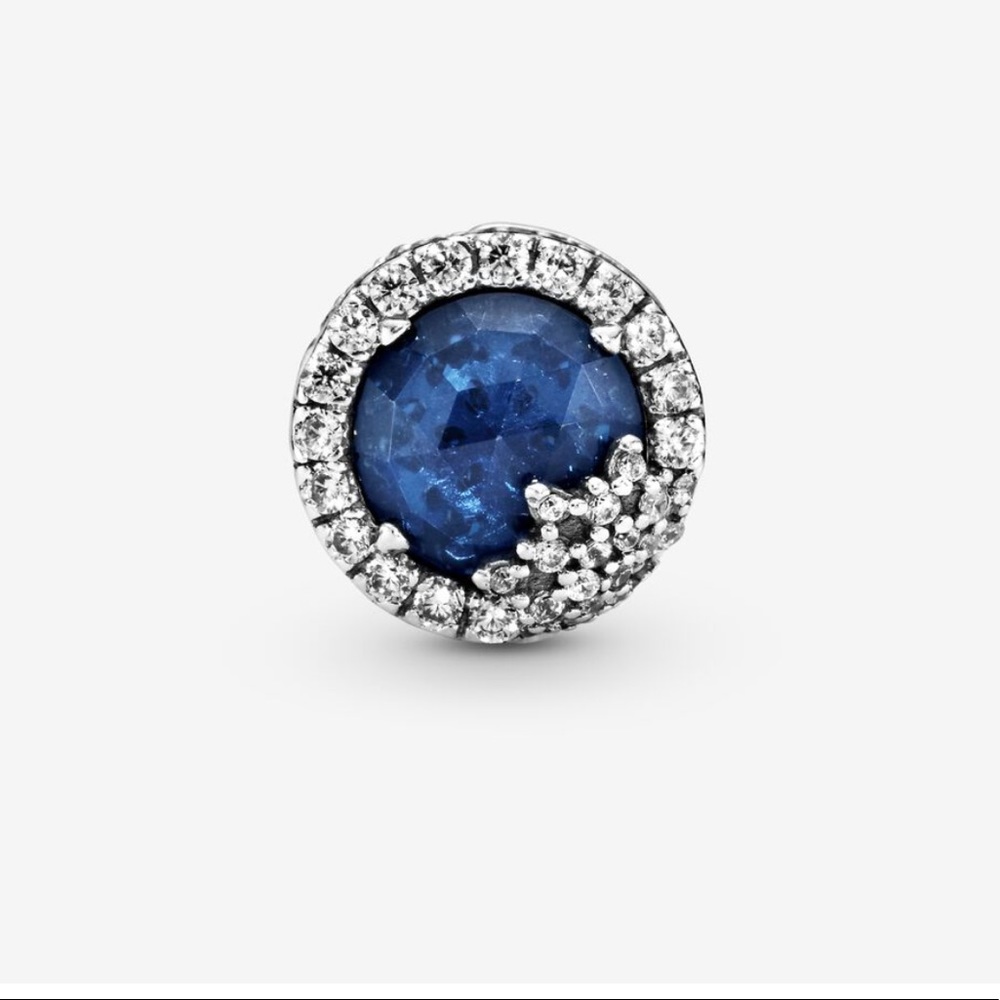 Blue Dazzling Snowflake Charm